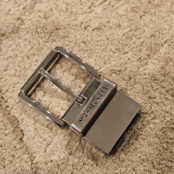 Michael Kors Black and Silver Logo Belt - Picture 6 of 6